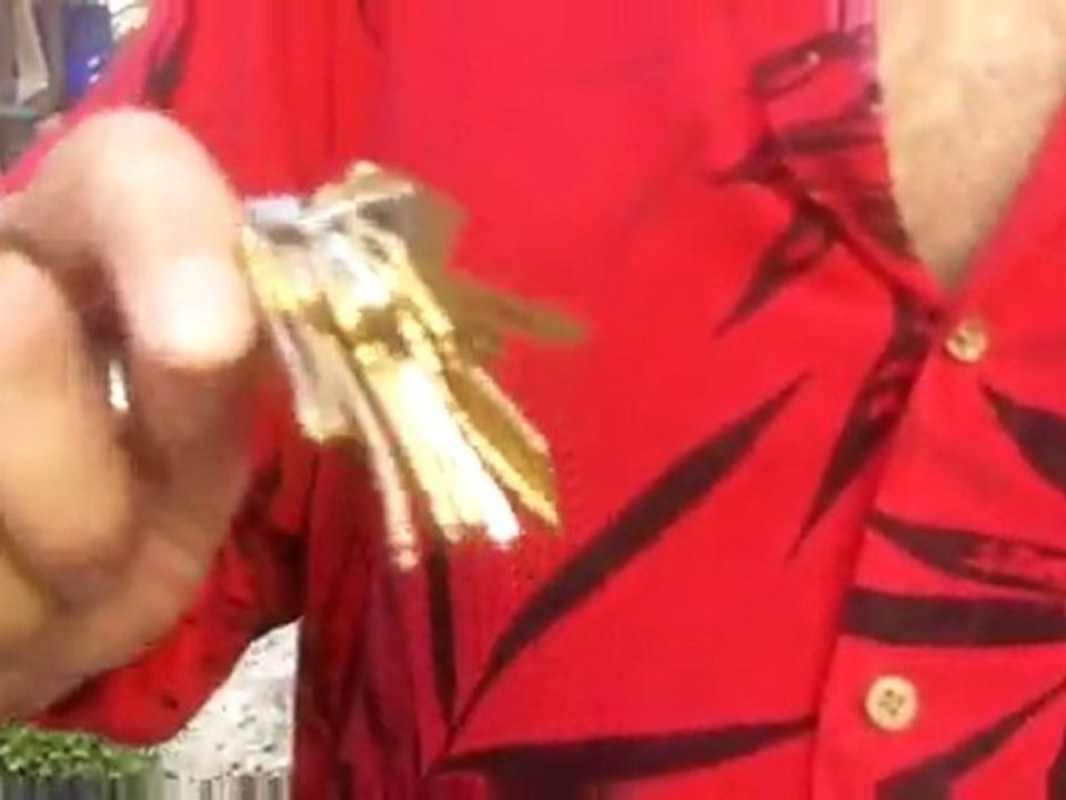 Master Moran using the Sharp Shooter Self-Defense keychain