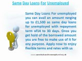 Same Day Loans- Loans for the unemployed
