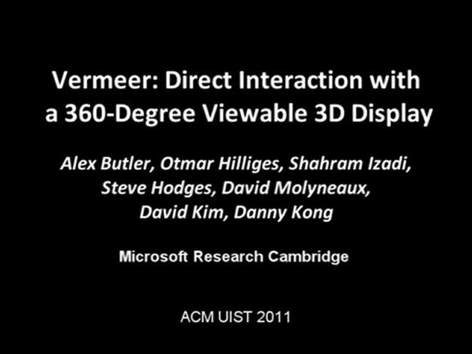 Vermeer Interactive Display