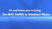 EA and Nokia bringing games to Windows Phones