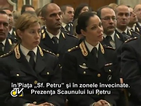 Benedict al XVI-lea: Prezenţa Vaticanului la Roma este bogăţie pentru toţi