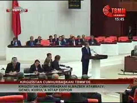 Atambayev TBMM'de Türk Birligi İstedi