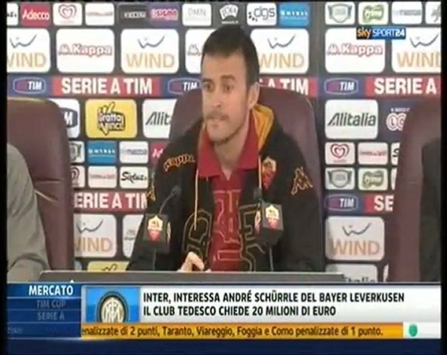 Luis Enrique Parla del Catania ***13 gennaio 2012***