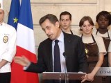 Remise de la galette à N. Sarkozy