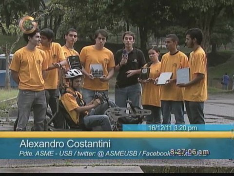 Otra Visión: Vehículo de Propulsión Humana, un esfuerzo de ingenieros de la USB