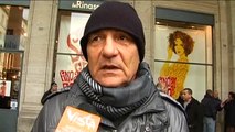 Roma - La protesta dei tassisti - Interviste