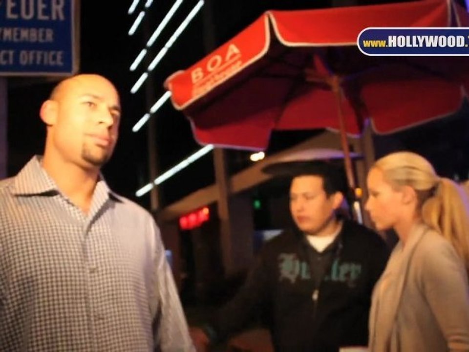 Kendra Wilkinson & Hank Baskett at BOA Steakhouse