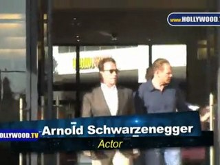 Kim Kardashian and Arnold Schwarzenegger out shopping.