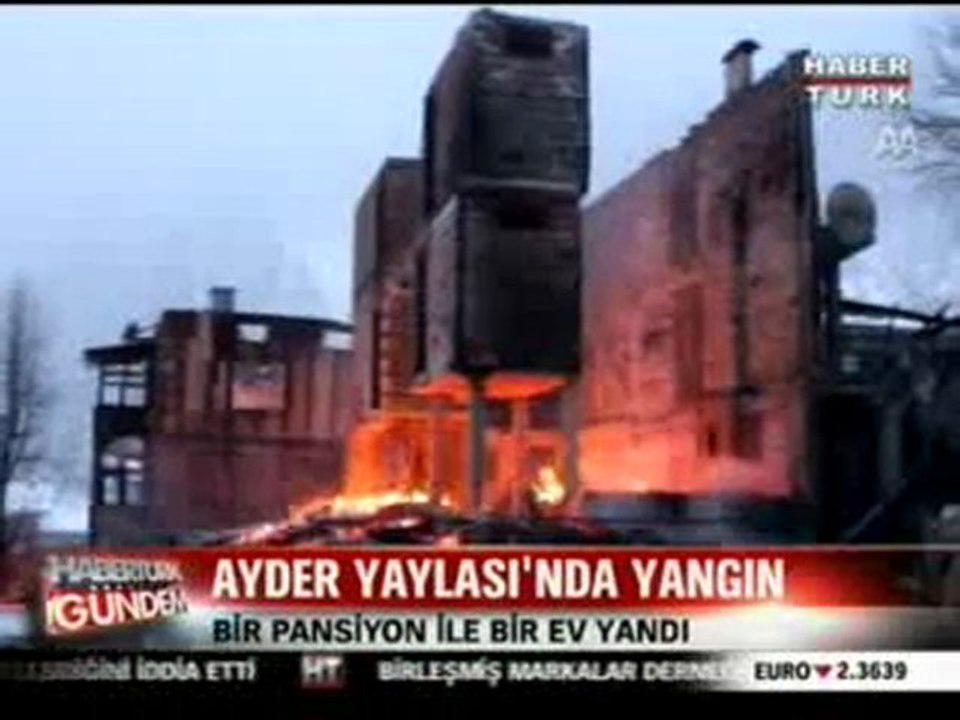 AYDER DE YANGİN BİR OTEL BİR EV YANDI