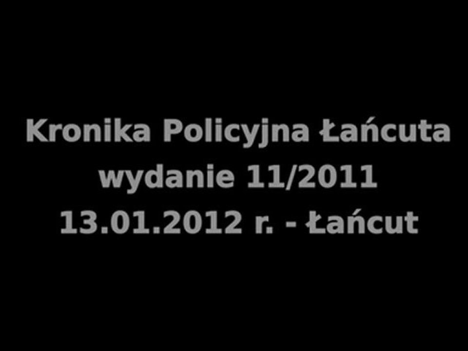 Kronika Policyjna Łańcuta – wydanie 11