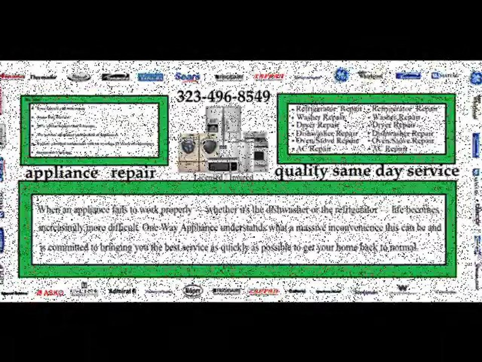 323-496-8549 San Pedro Appliance Repair