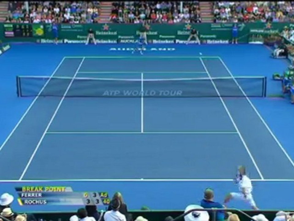 Ferrer batte Rochus - Auckland, finale