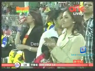 Mumbai Heroes vs. Chennai Rhinos -Chennai Rhinos Innings Ov19-20