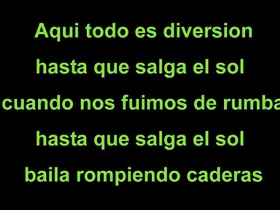 Don Omar - Hasta Que Salga El Sol  [ LYRICS ]