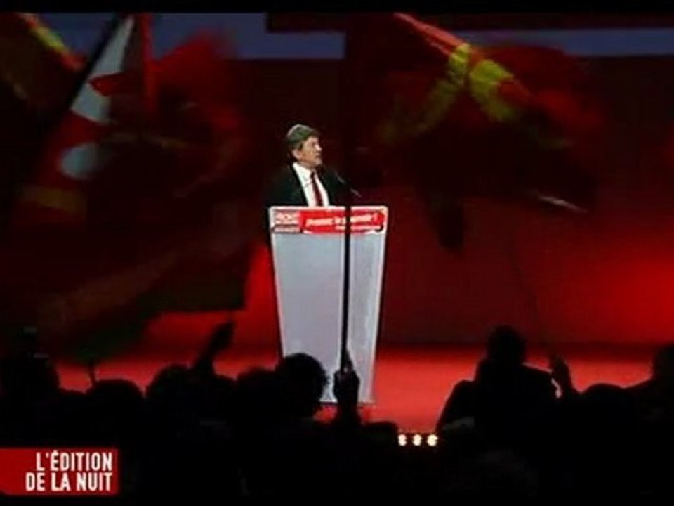 Mélenchon en meeting à Nantes @ i-TELE le 14.01.2012