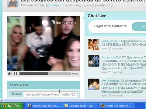 Pedro y Paula en Twitcam Despedida de Soltero - 10 de Enero