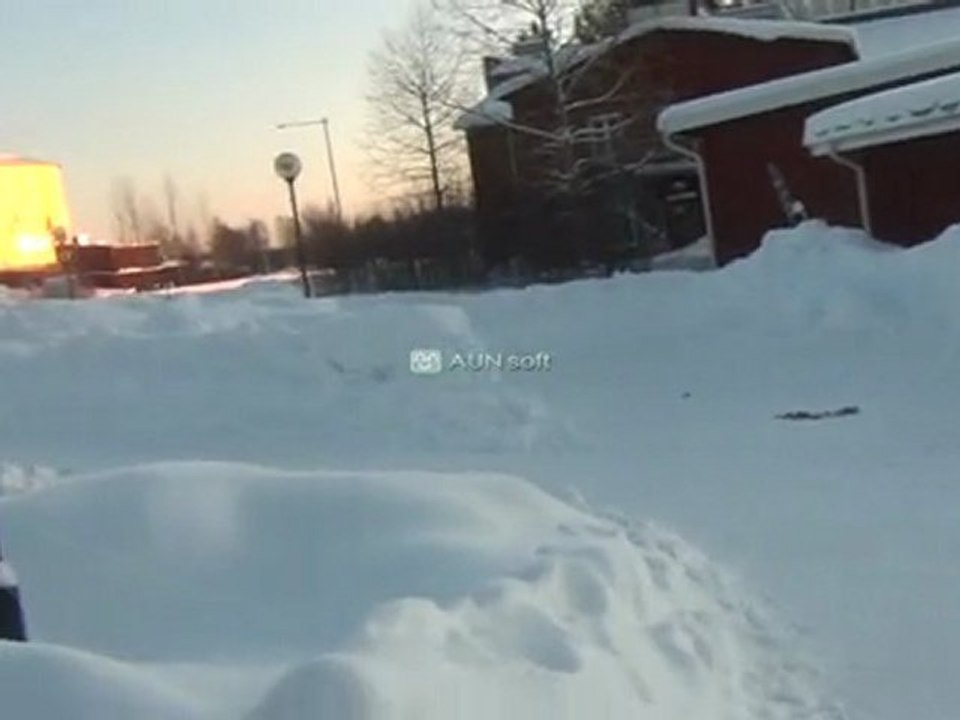 coldddd sunny afternoon walk towards university...... (Sweden, Lulea)