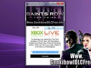 Saints Row 3 Genkibowl VII DLC Codes Free Giveaway