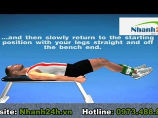 Hướng dẫn tập thể dục - Bài tập cơ bụng 12 - Nhanh24h.vn