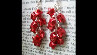 Handcrafted Origami Earrings Jewelry