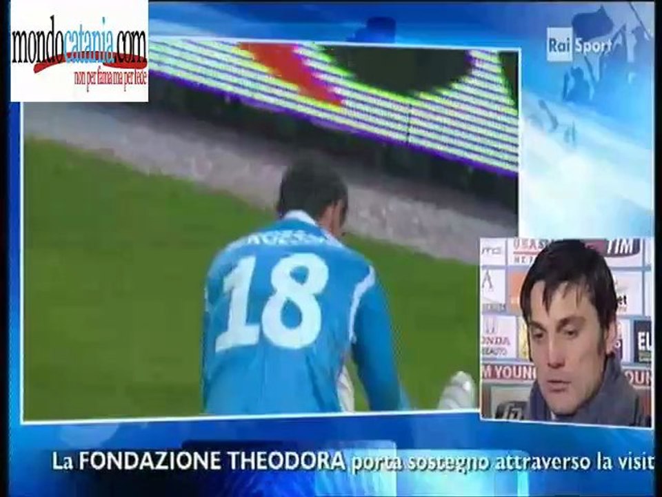 Interviste Rai Luis Enrique e Montella post Catania-Roma **15 gennaio 2012**