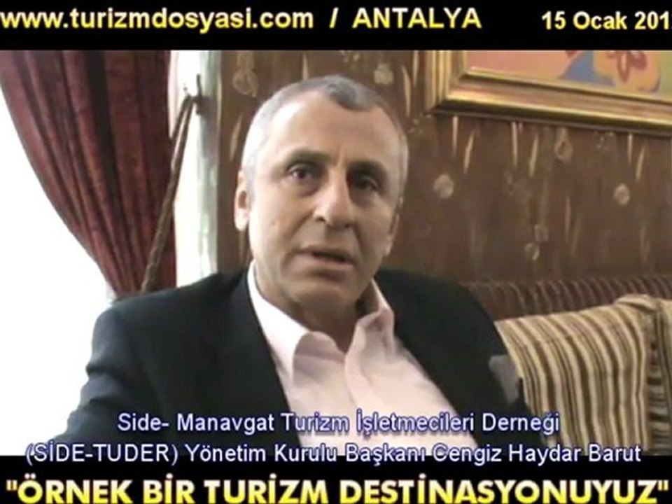 BARUT," SİDE-MANAVGAT OLARAK ÖNEMLİ BİR TURİZM DESTİNASYONUYUZ"