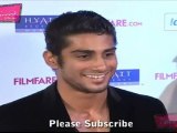 Hot Amy Jackson With Pratik Babbar @ 57th Idea Filmfare Awards 2011 Nominations Bash