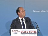 Discours de François Hollande en Guadeloupe, 14 Janvier 2012