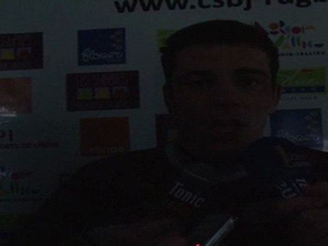 Réaction Jérémy Guillot après CSBJ-Carcassonne