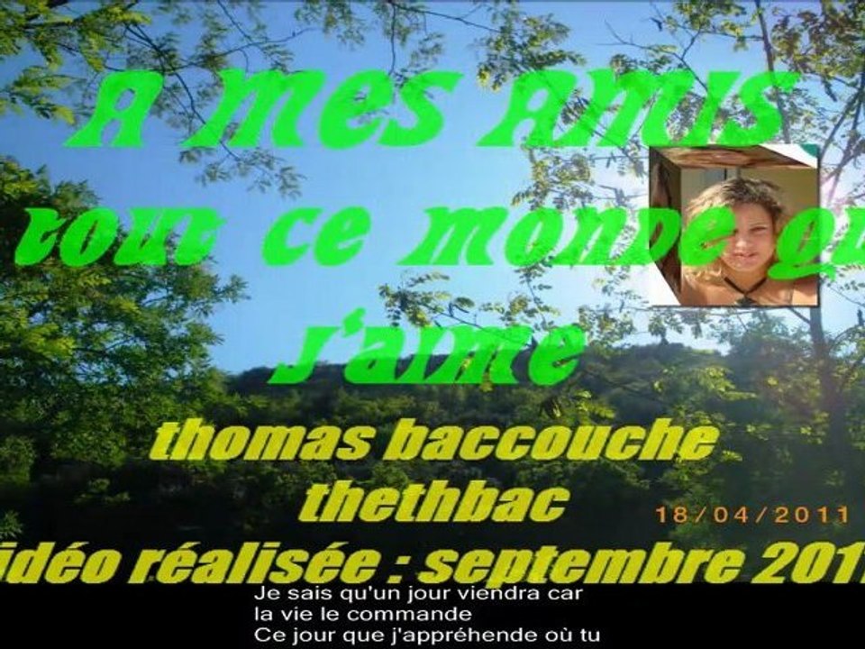 A MES AMIS