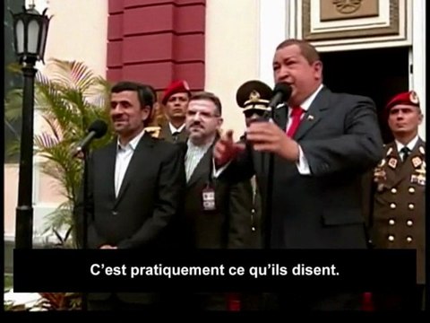 en flagrant dlit de manipulation sur Chavez et Ahmadinejad lAFP