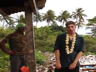 Sione's Goodbye Party -- Roasting the Pig