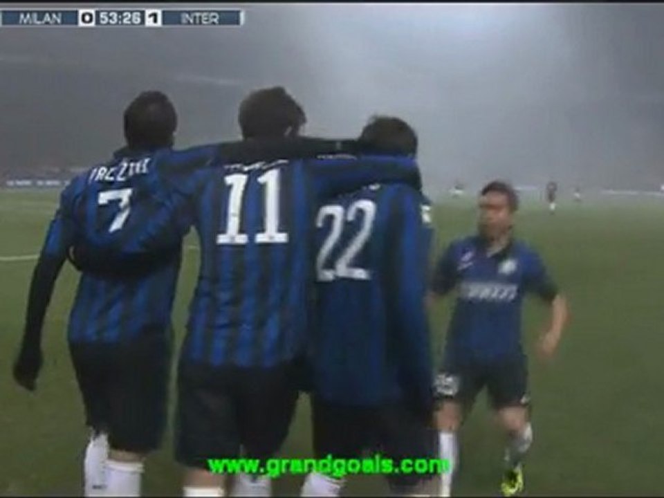 AC Milan vs Inter 0-1 [Goal] Diego Milito ´54´ - Serie A - 2012-01-15 [HD]  1080p