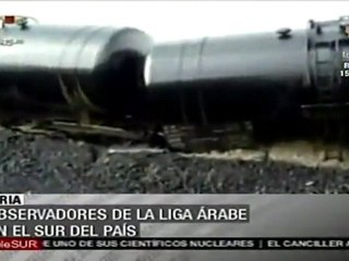 Atentado contra tren de combustibles en Siria