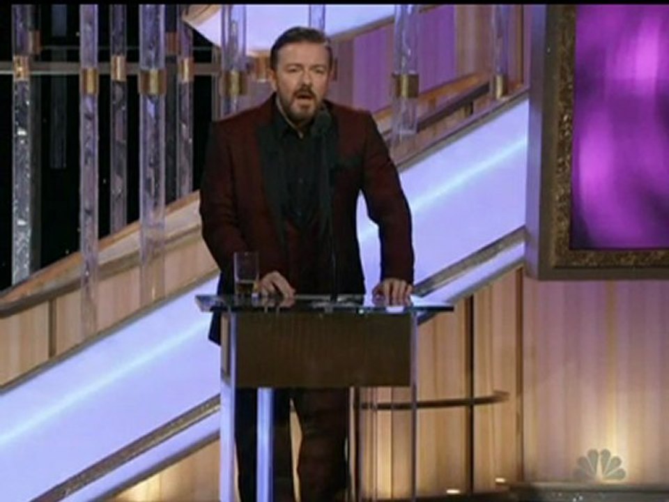 GOLDEN GLOBES: 'Keep your speeches short' says Ricky Gervais