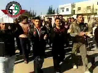 فري برس   بلدلة حيالين بسهل الغاب في جمعة المنطقة العازلة 2 12 2011