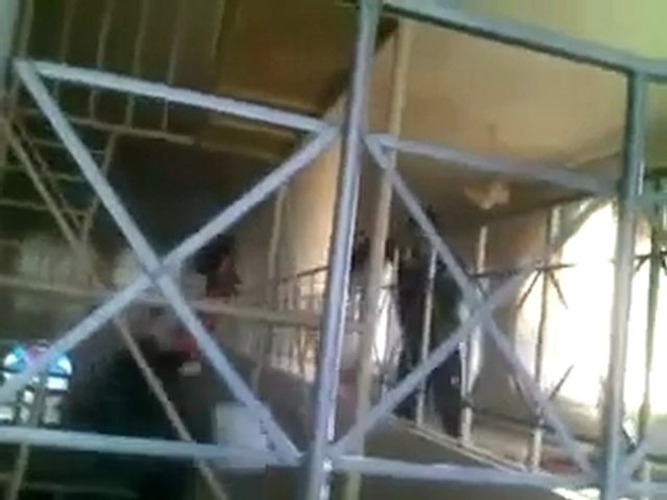 فري برس   حمص كرم الزيتون اثار القصف ع جامع الرفاعي ج3