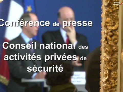 Installation du Conseil national des activités privées de sécurité