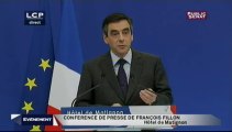 Discours de François Fillon et de François Hollande sur la perte du triple A - 14 Janvier 2012