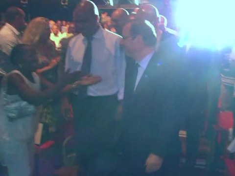 François Hollande en Martinique après la perte du AAA