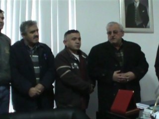 Bozkurt'a teşekkür plaketi