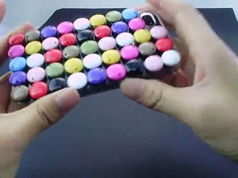 Cute iPhone 4S Crystal Hard Case with 3D Buttons