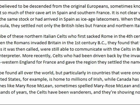 Mary Rose Mclean - Celts throughout History