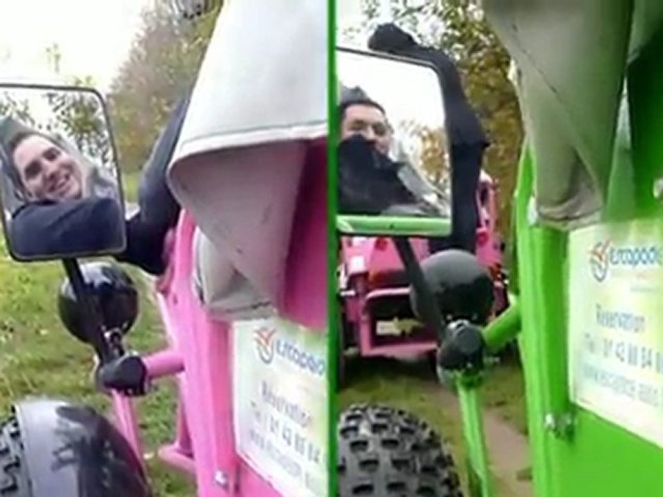 Balade personnes handicapées en Modul'évasion avec ESCAPADE Liberté Mobilité au Bois de Vincennes