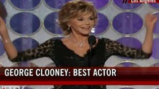 Clooney, Meryl Streep and The Artist: Golden Globe winners