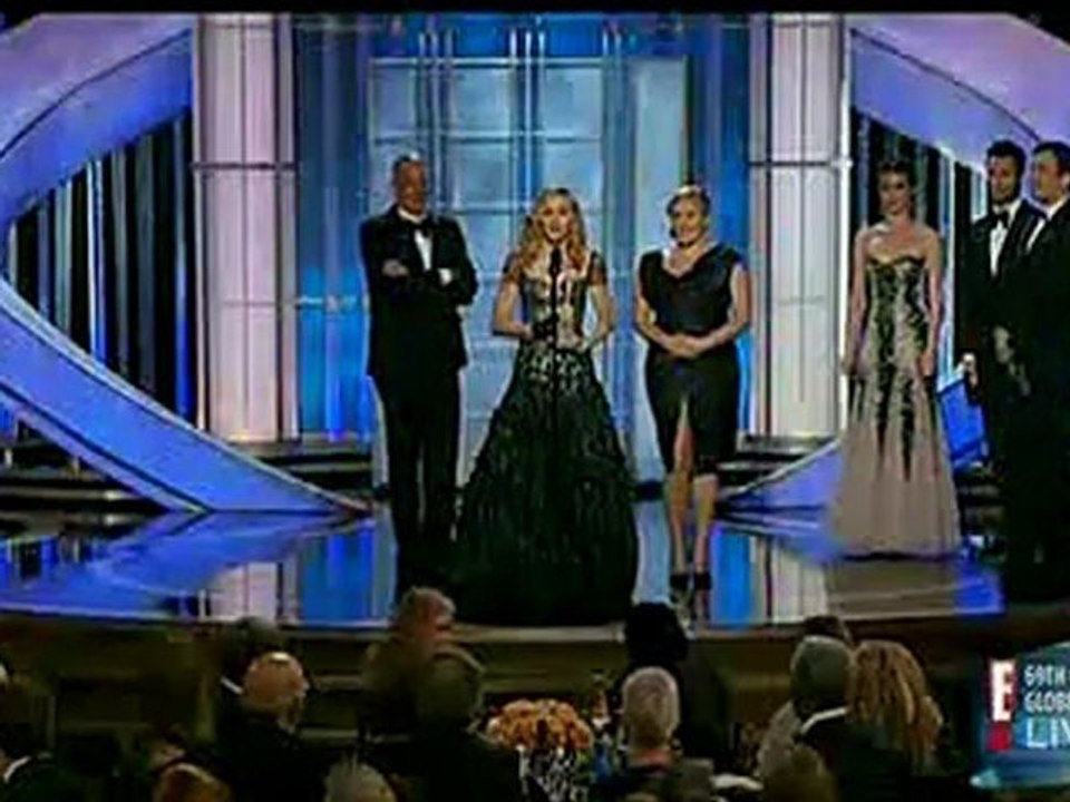 madonna wins the golden globe for masterpiece from W.E. / madonna gana un globo de oro