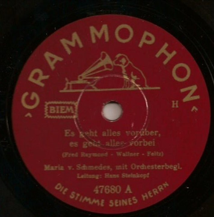 Maria v. Schmedes - Es geht alles vorüber, es geht alles vorbei