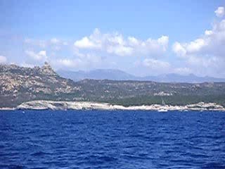 Arrivée sous spi à Bonifacio