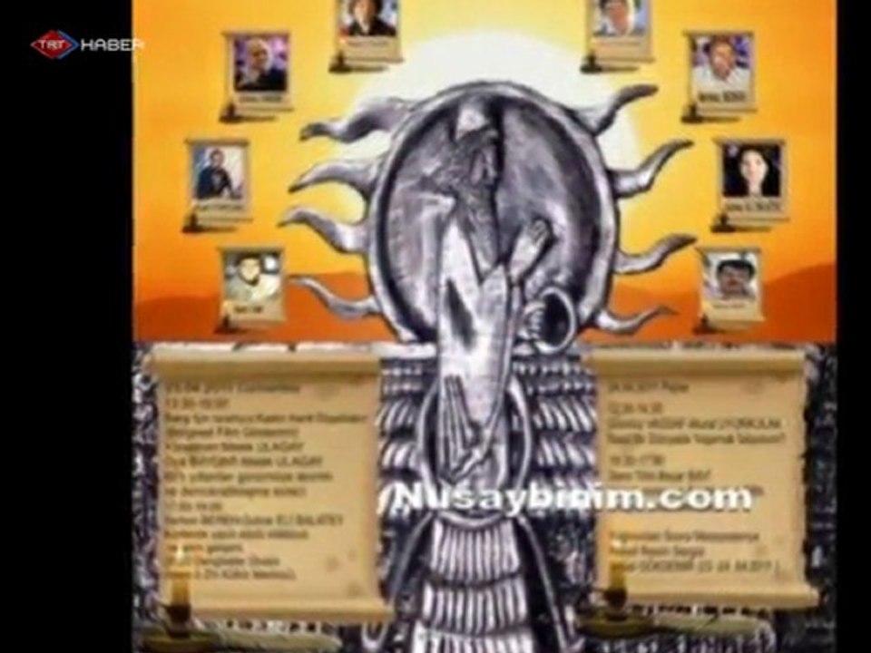 Kültür Merkezi Duvarına Zerdüşt Tanrısı Resmi