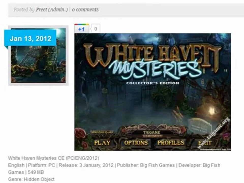 Download White Haven Mysteries CE 2012 Game Free